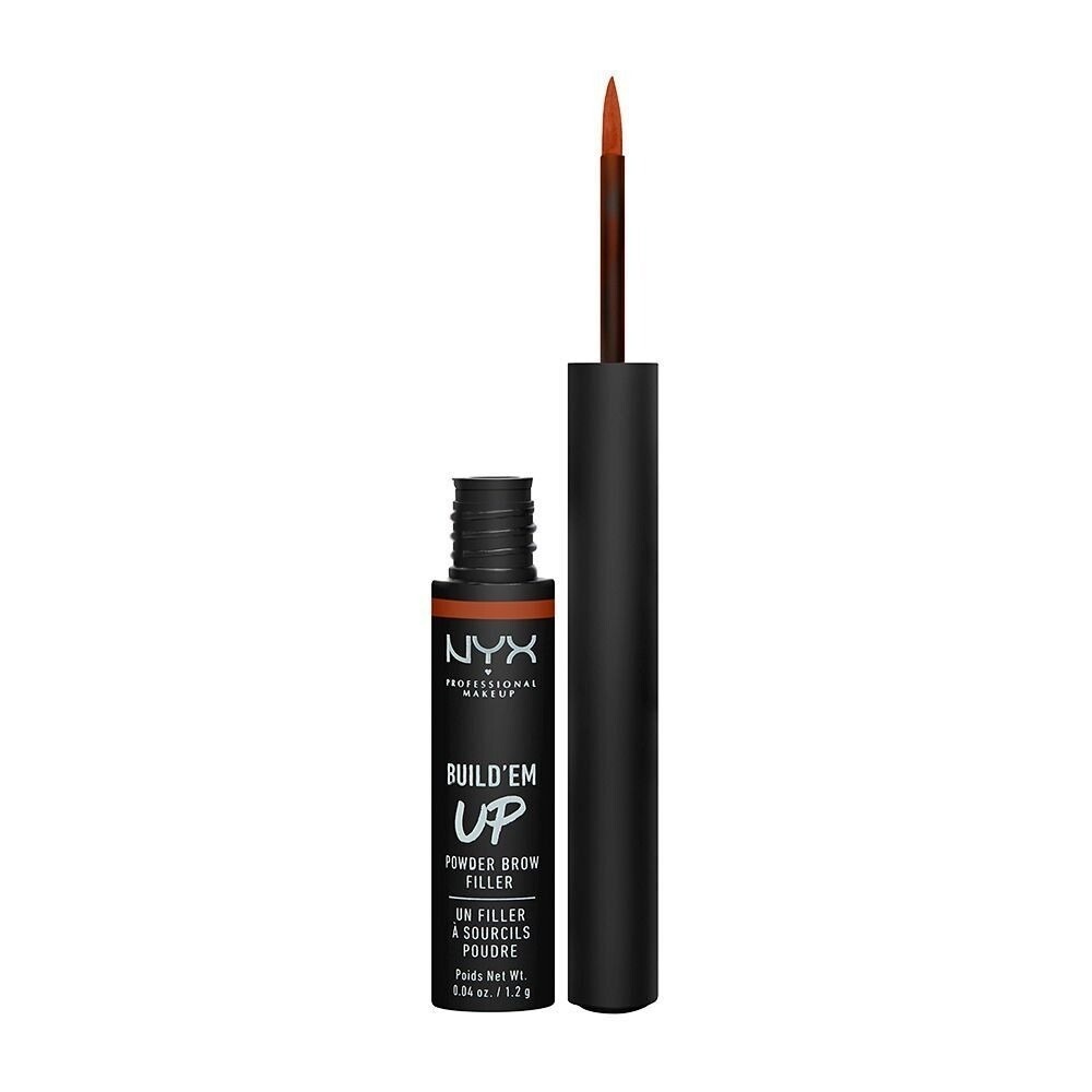 NYX Cosmetics Build'em Up Powder Brow Filler Auburn Brun Rouge Full Size BUBP04